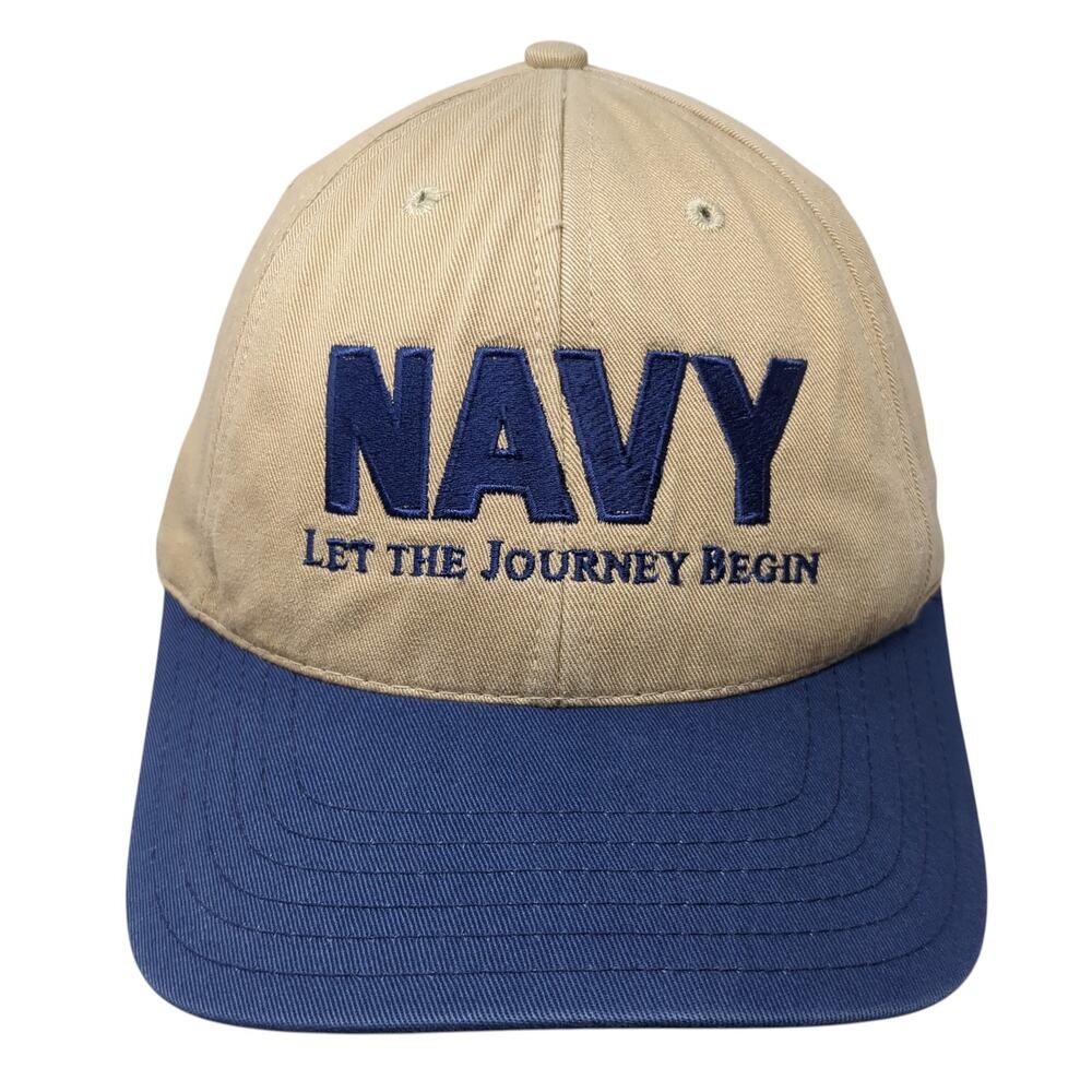 Navy Let The Journey Begin Snapback Hat Multicolor One Size Atlas